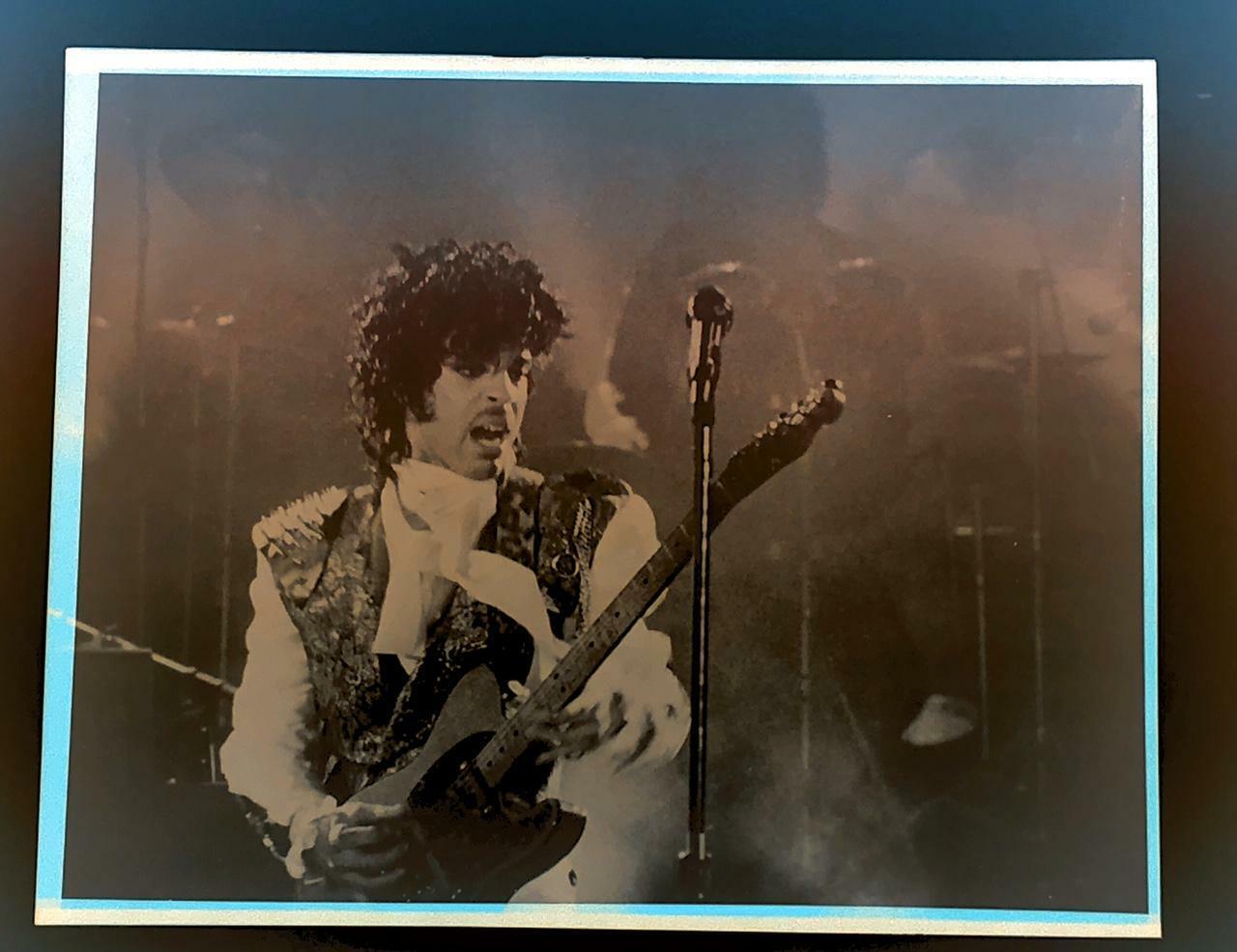 Prince Purple Rain Tour Photo Negative 8X10 Press