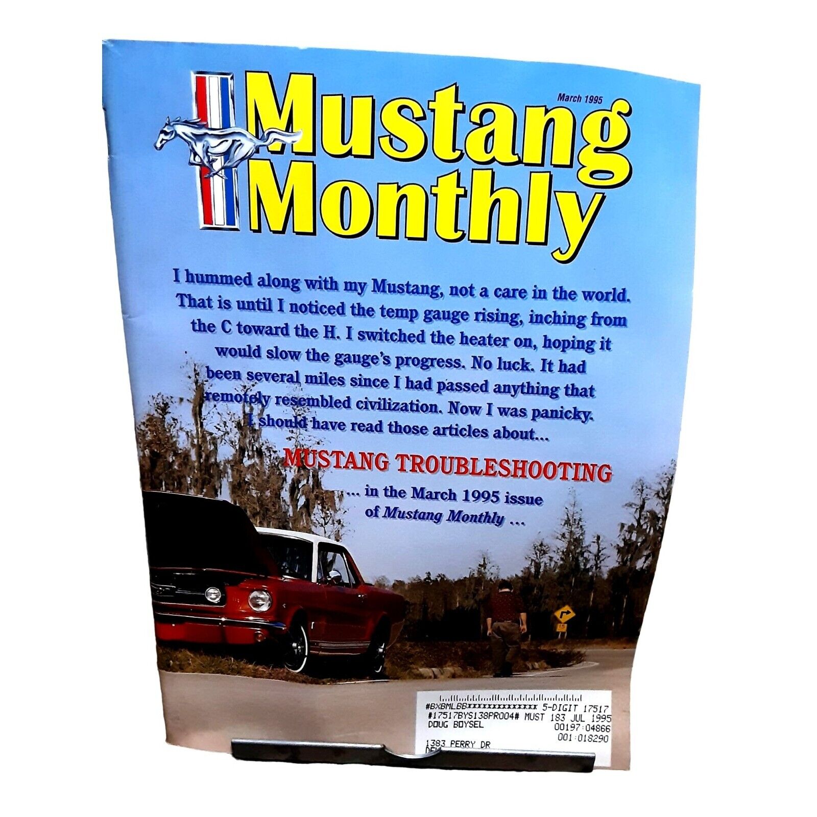 Mustang Monthly Magazine March 1995 Ford Vintage