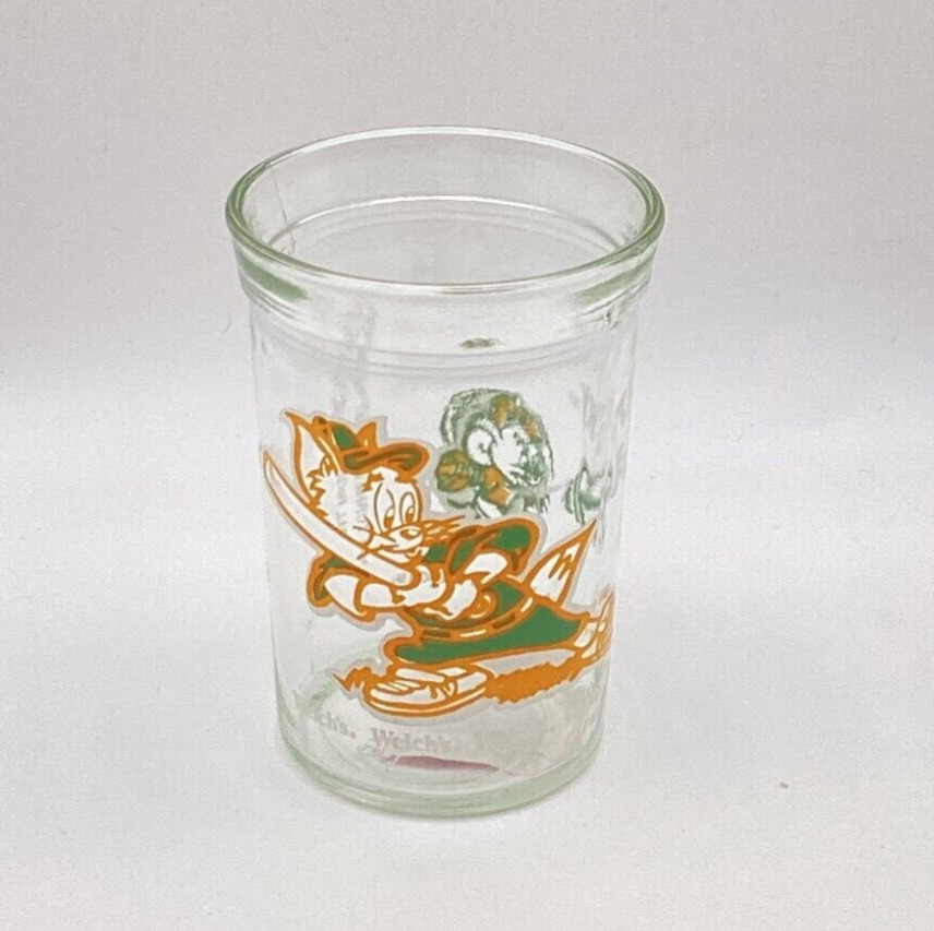 1991 Welch\'s Tom & Jerry Baseball Jelly Jar Glass Cup Animation Art Character 