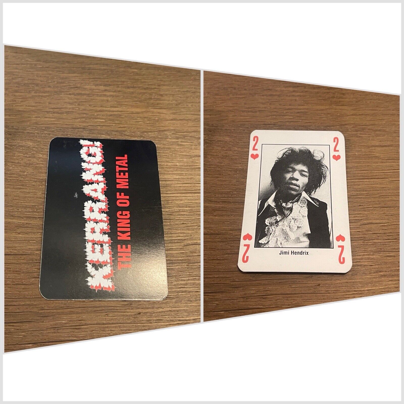 1993 Kerrang King of Metal Playing Cards Jimi Hendrix ROOKIE CARD RARE
