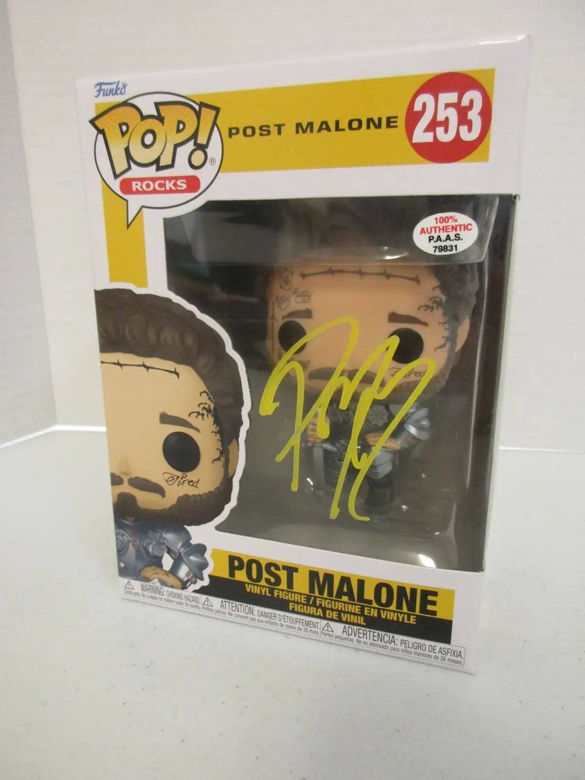 Post Malone signed autographed Funko Pop Figure PAAS COA 831