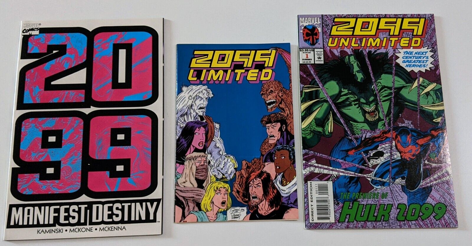 2099 Comics MANIFEST DESTINY 1st Moon Knight & LIMITED Aschan & UNLIMITED Hulk