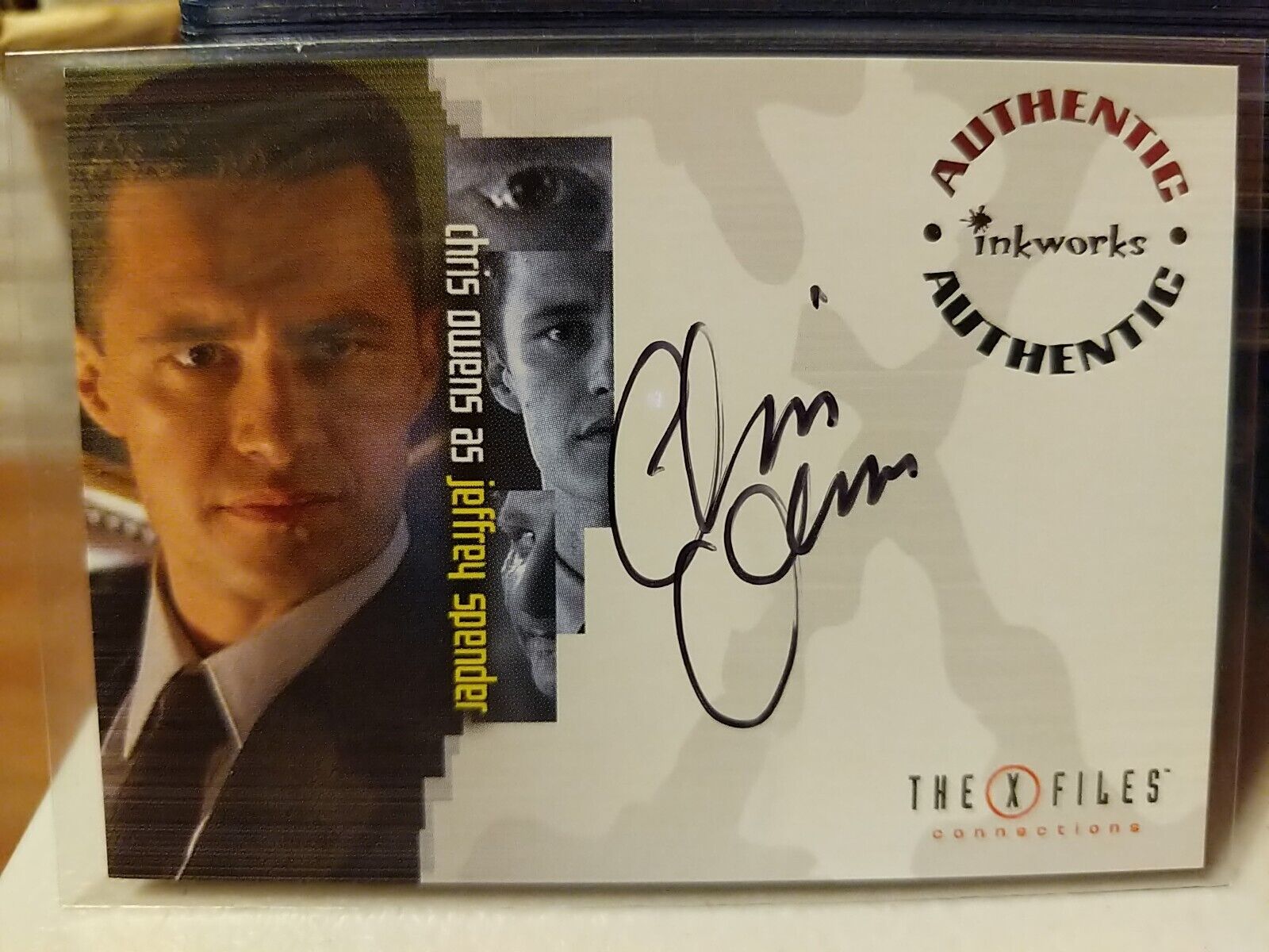 The X-Files Connections Chris Owens as Jeffrey Spender A5 Autograph Card 2005
