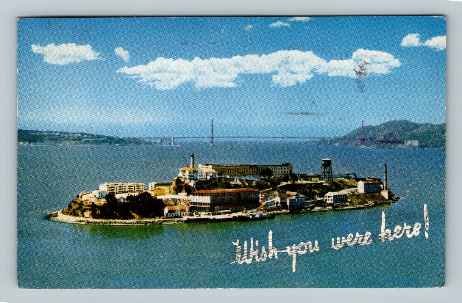 Alcatraz Island CA, Wish You Were Here, California c1956 Vintage Postcard