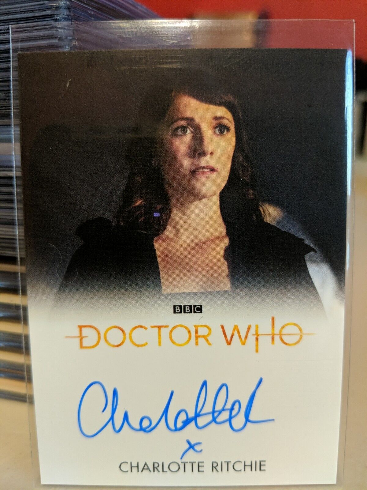 Doctor Who Series 11 & 12 Charlotte Ritchie Autograph Card as Lin FB 2022 VL 