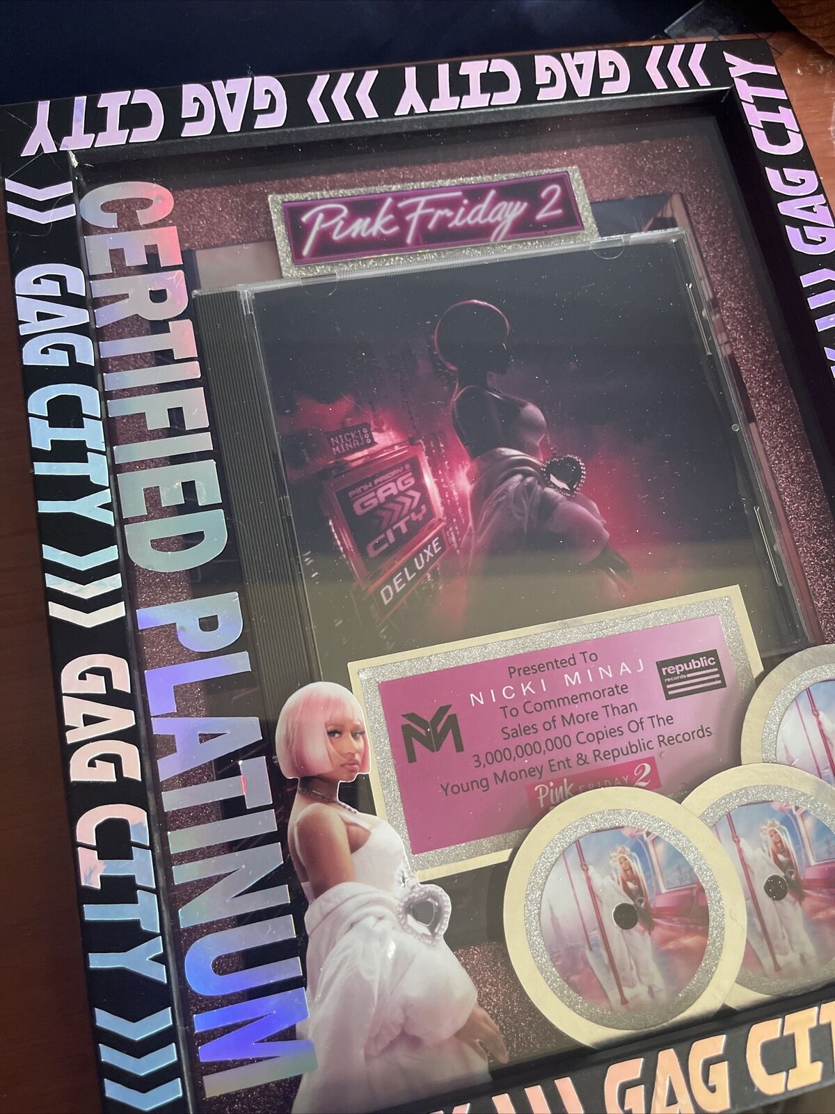 Nicki Minaj Pink Friday 2  Plaque 8X10 Custom FanArt