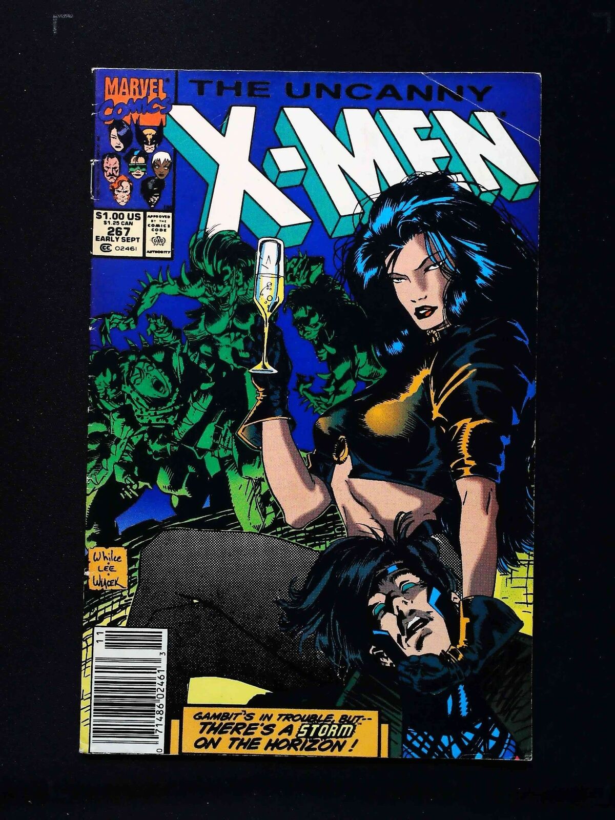 UNCANNY X-MEN #267  MARVEL COMICS 1989 VF- NEWSSTAND