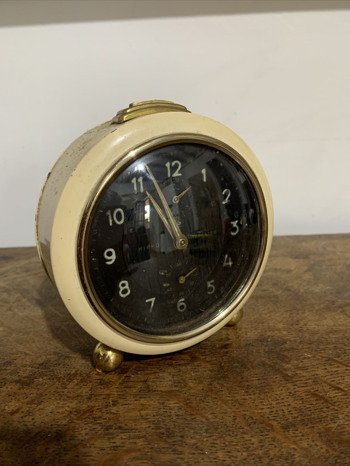 Vintage Enamel HAC  Hippo Repeater German  Clock