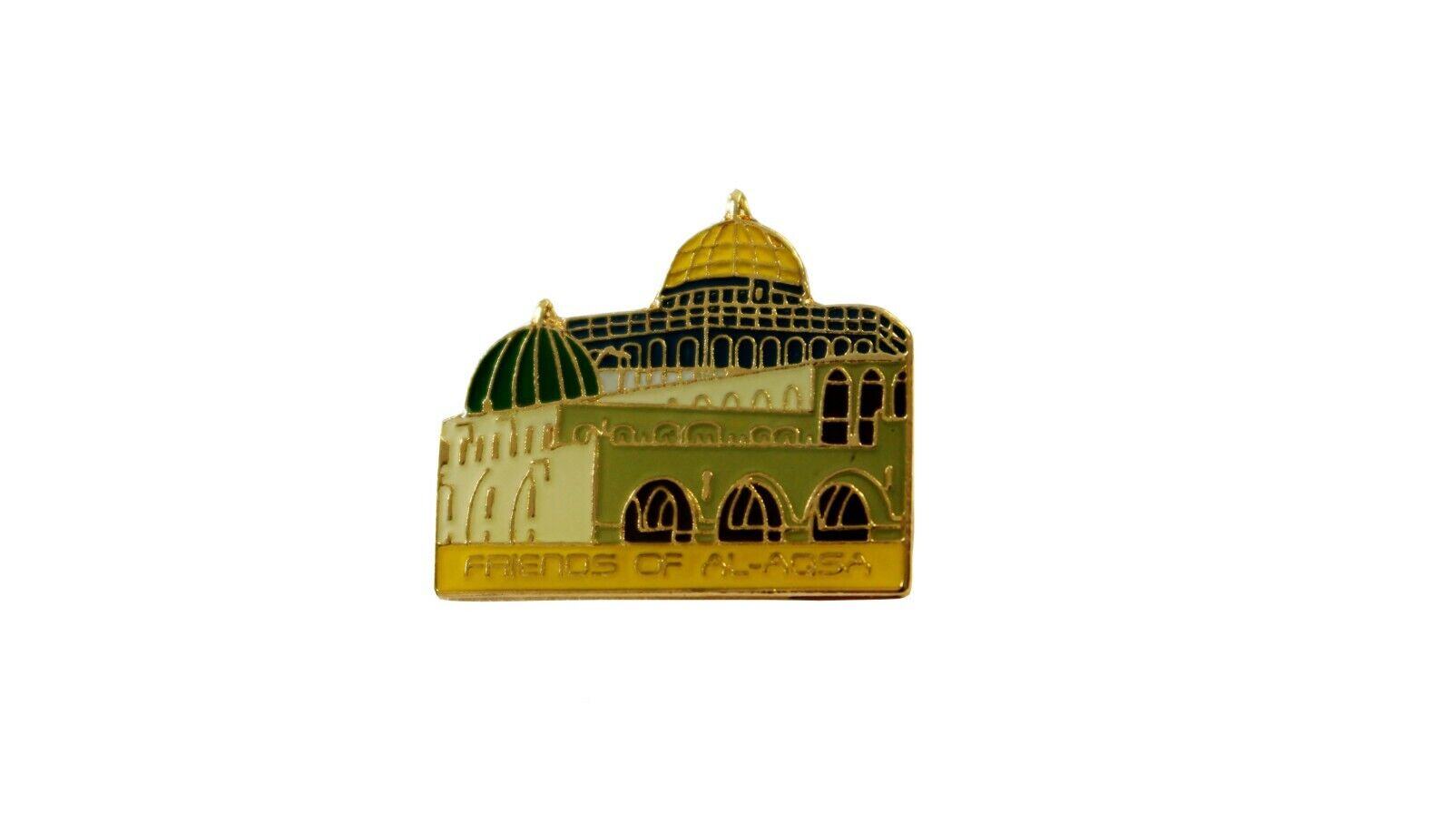 Dome of the Rock & Qibley Mosque Enamel Badge