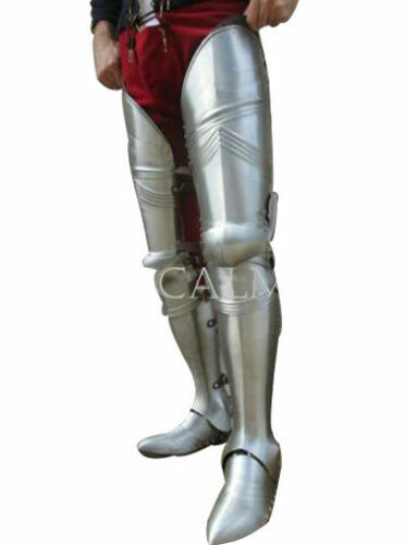 Halloween Leg Guards Gothic steel legs 1460-1500 Armor, UPPER leg- knees and gre