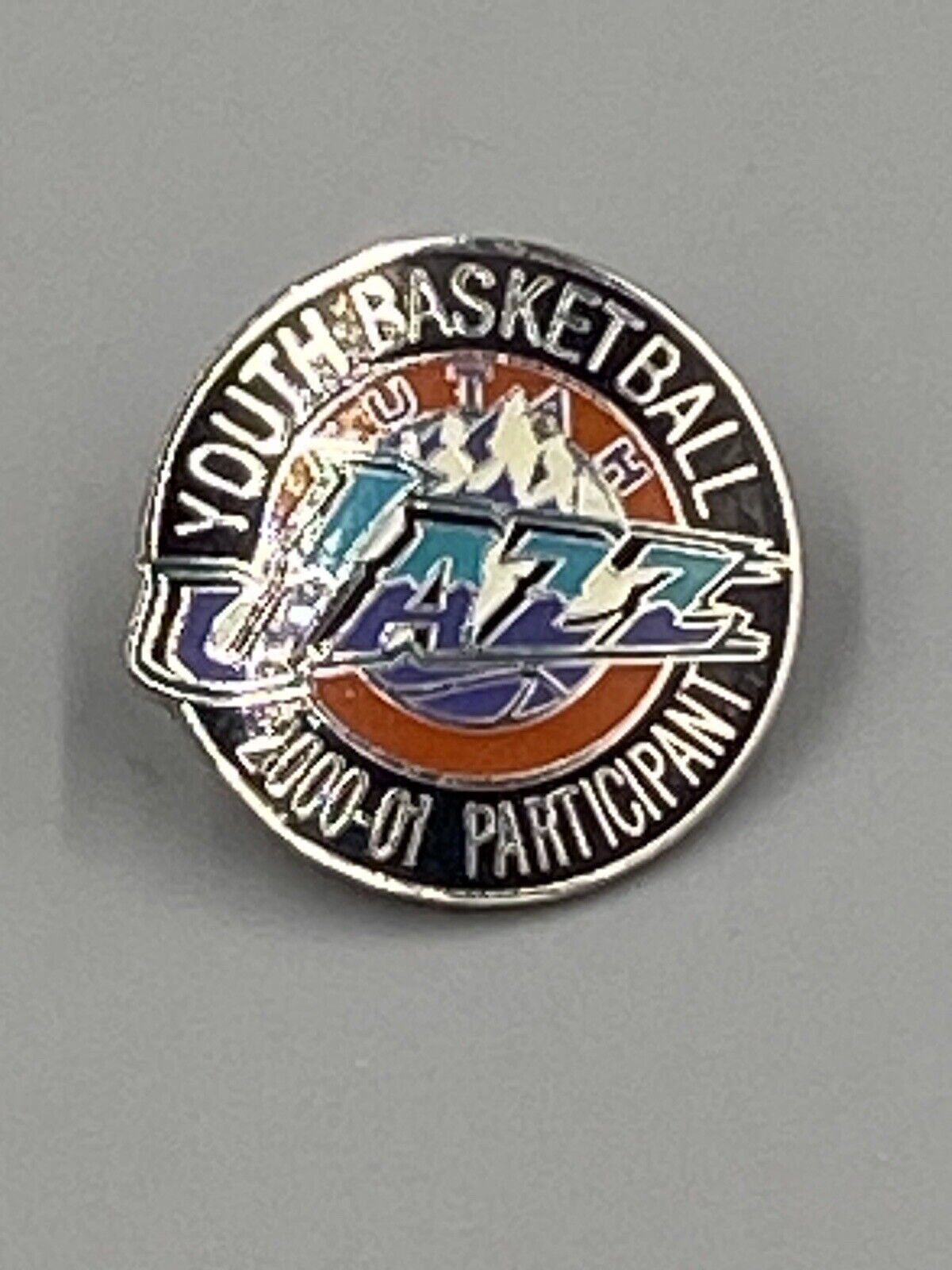 Vintage 2000-2001 Jazz Youth Basketball Participant Lapel Pin