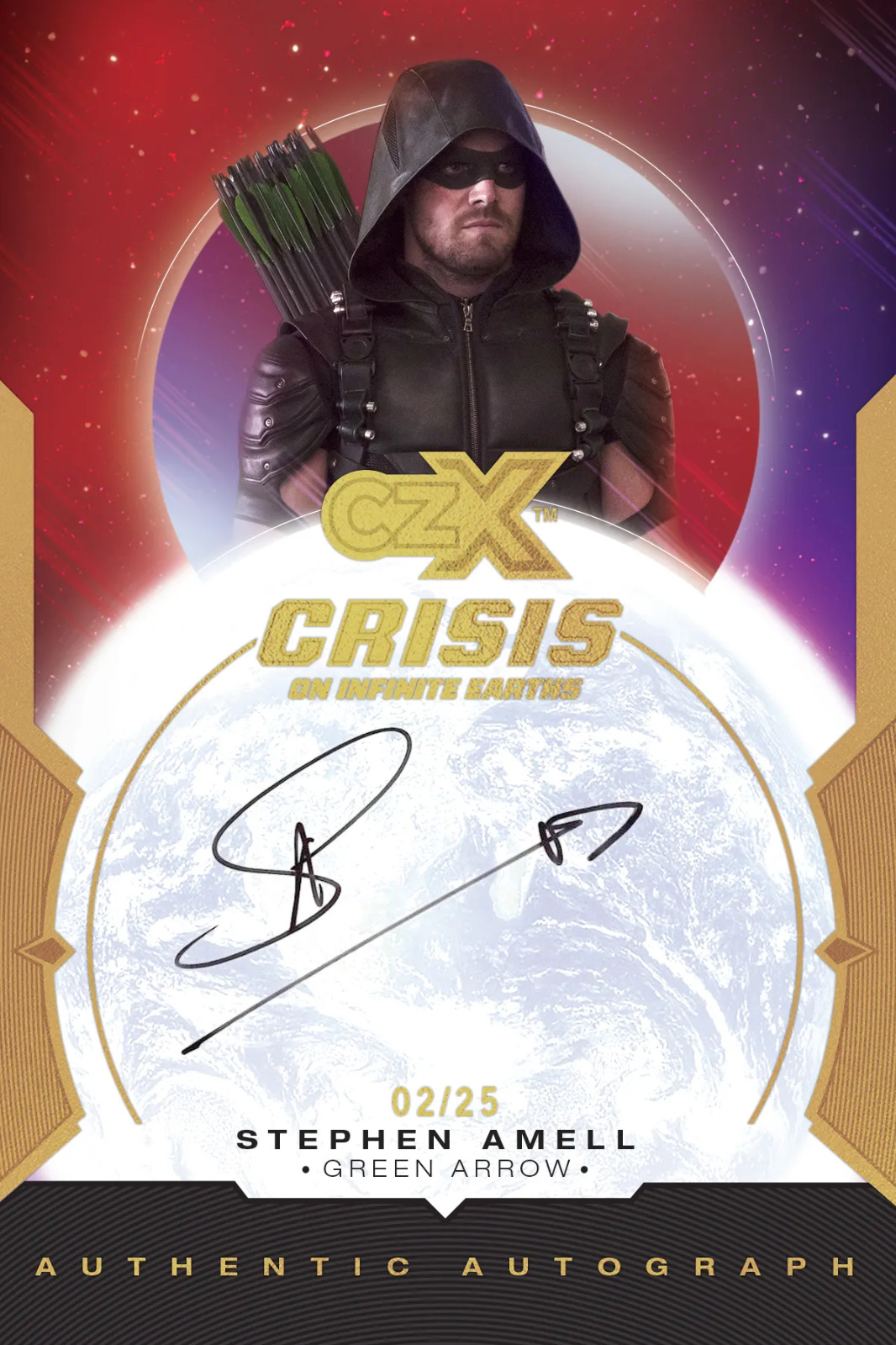 CZX Crisis on Infinite Earths Set: Oversized Autograph Card OSA-SAGA