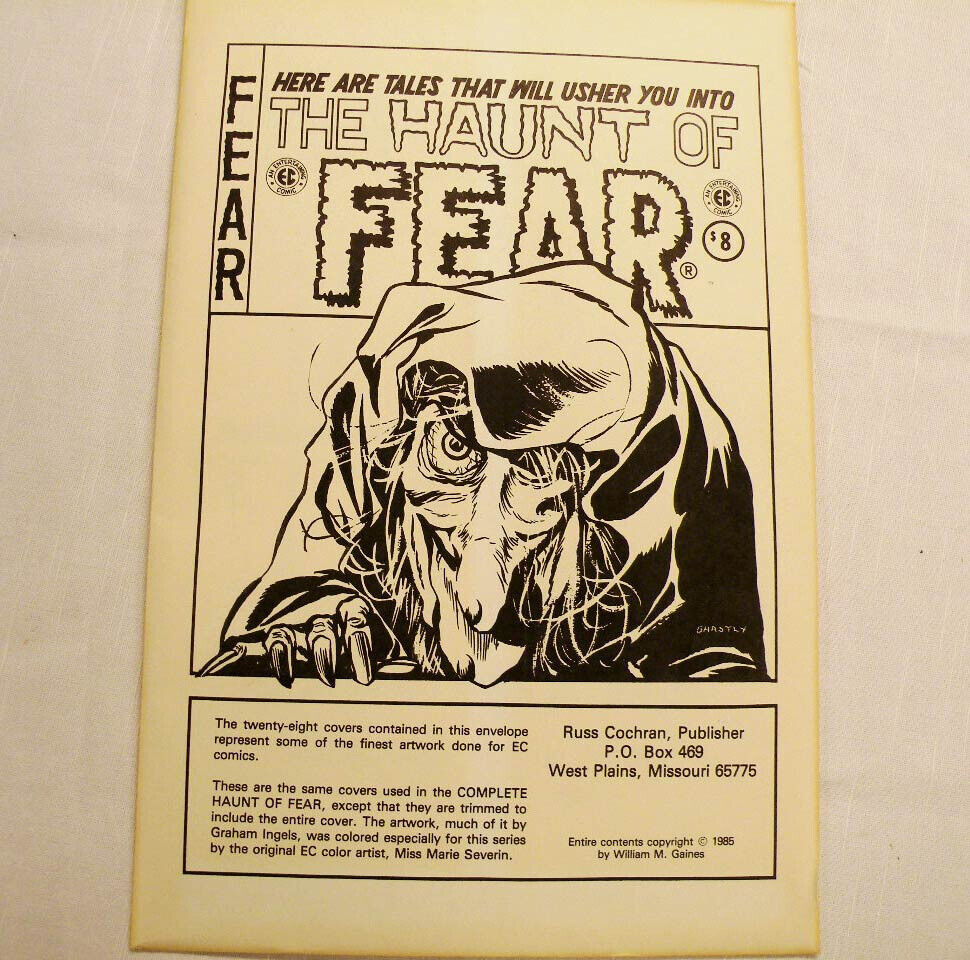 Comic Covers EC Comics Russ Cochran - The Haunt of Fear, 28 Covers 1985