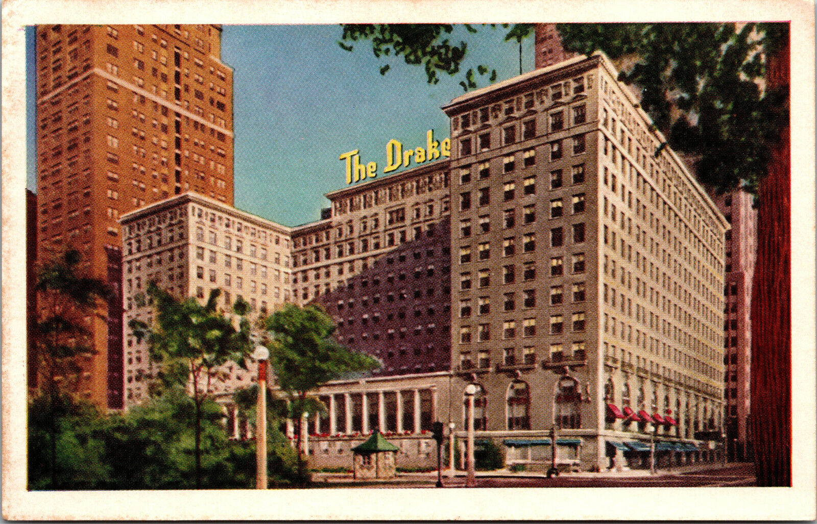 Vtg The Drake Hotel Chicago Illinois IL Postcard