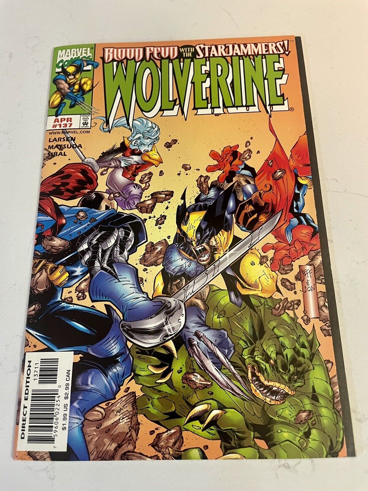 Marvel Wolverine #137 1999 Blood Feud with the Star Jammers