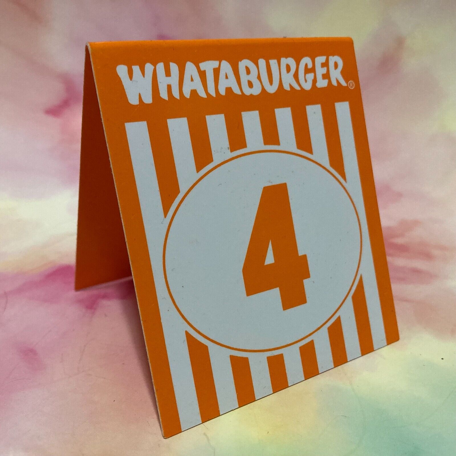 Whataburger Table Tent #'s You Pick The Number No Limit $5 Flat Rate Shipping