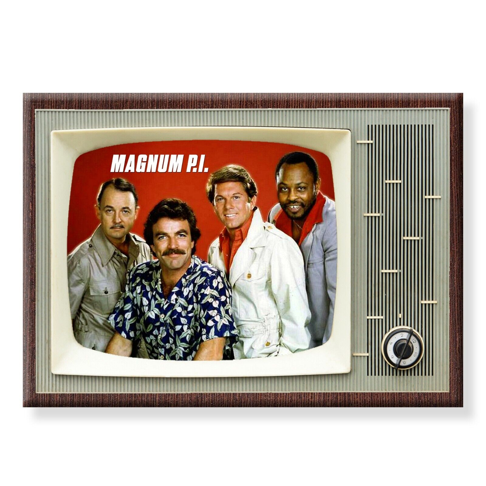 MAGNUM P.I. TV Show Classic TV 3.5 inches x 2.5 inches Steel FRIDGE MAGNET