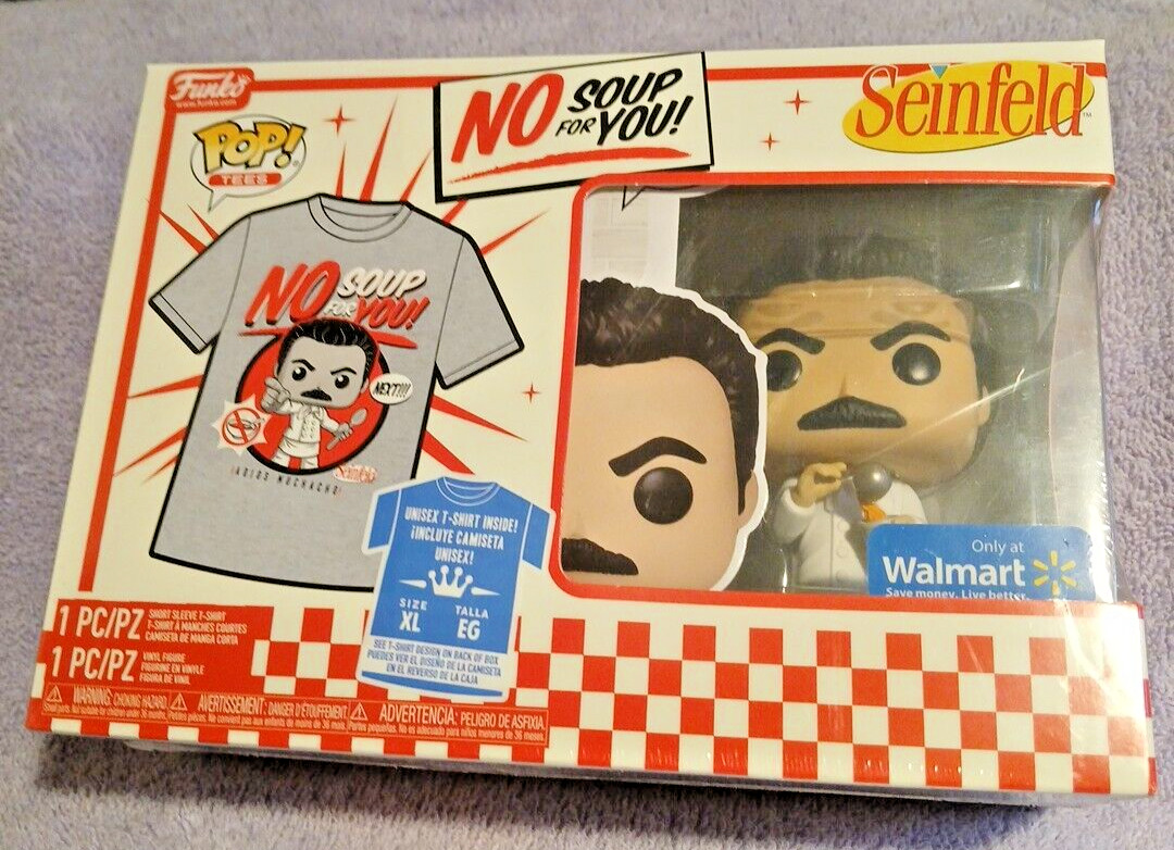 Funko Pop Seinfeld No Soup For You Nazi (Figure + XL T-Shirt) Walmart Exclusive