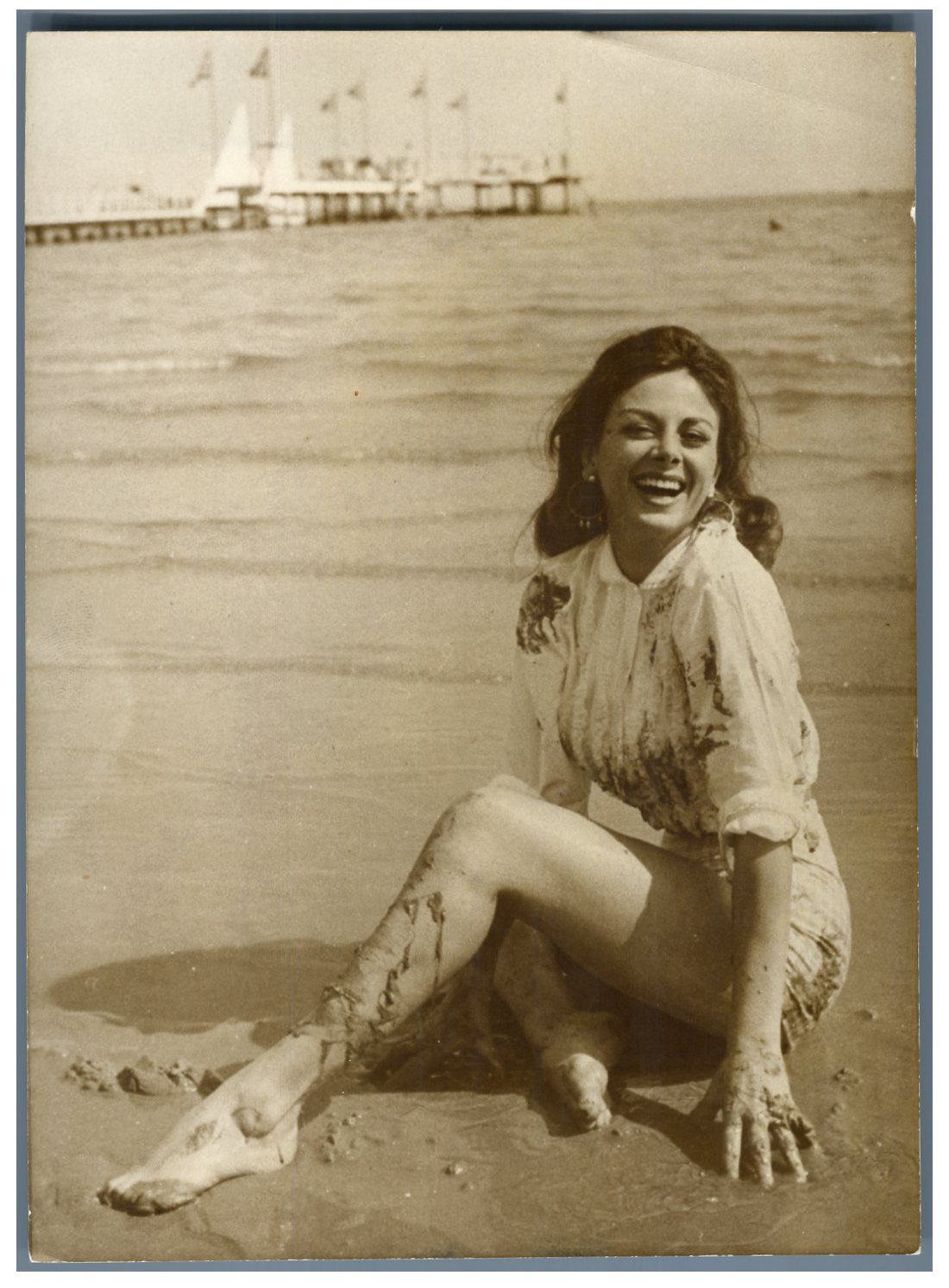 Italia, Sandra Milo, Italian Actress Vintage Silver Print Silver Print