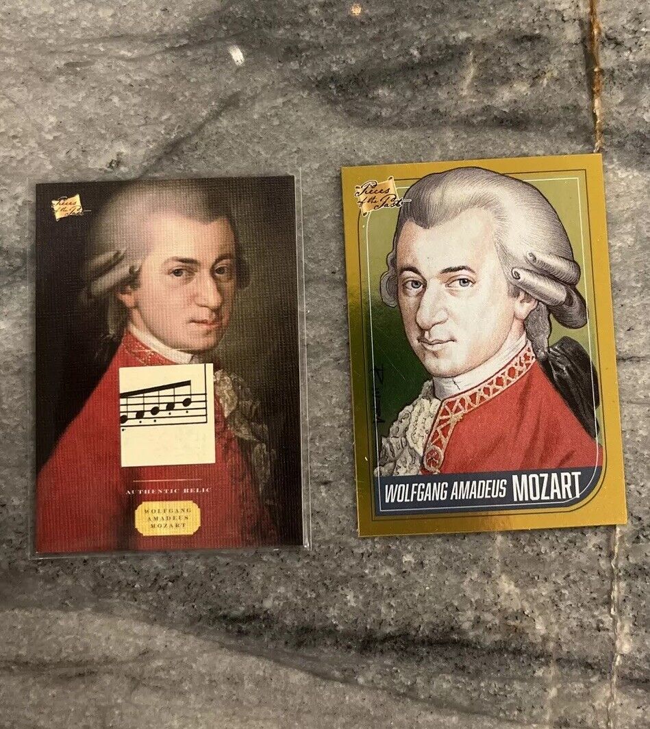 2023 Pieces Of The Past Wolfgang Amadeus MOZART RELIC, Plus GOLD CARD