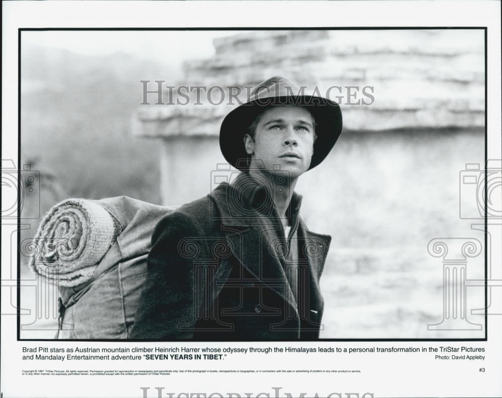 1997 Press Photo Brad Pitt in \