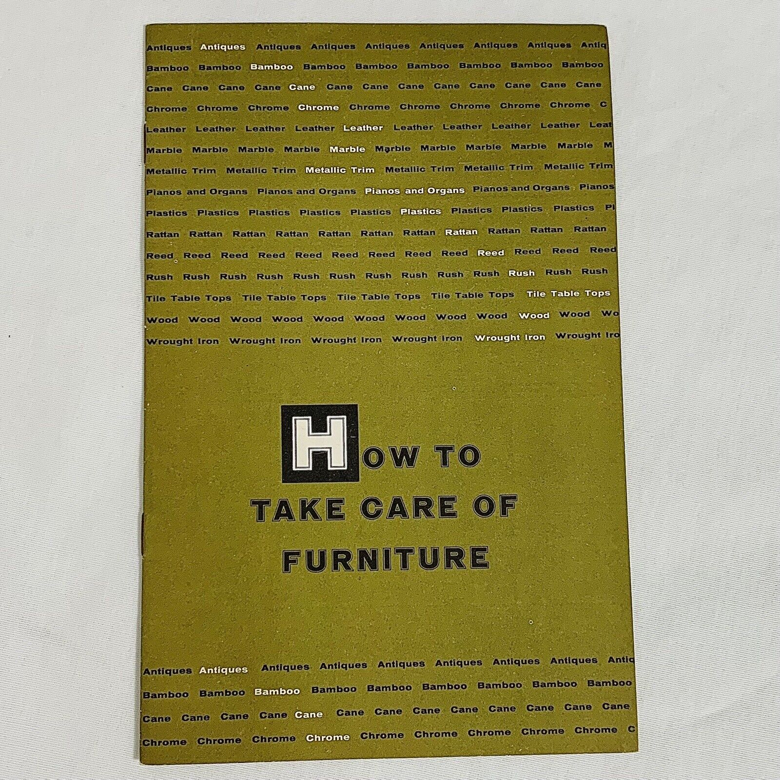 Johnson\'s Wax Booklet Pamphlet How To Take Care Of Furniture Vintage 1950\'s