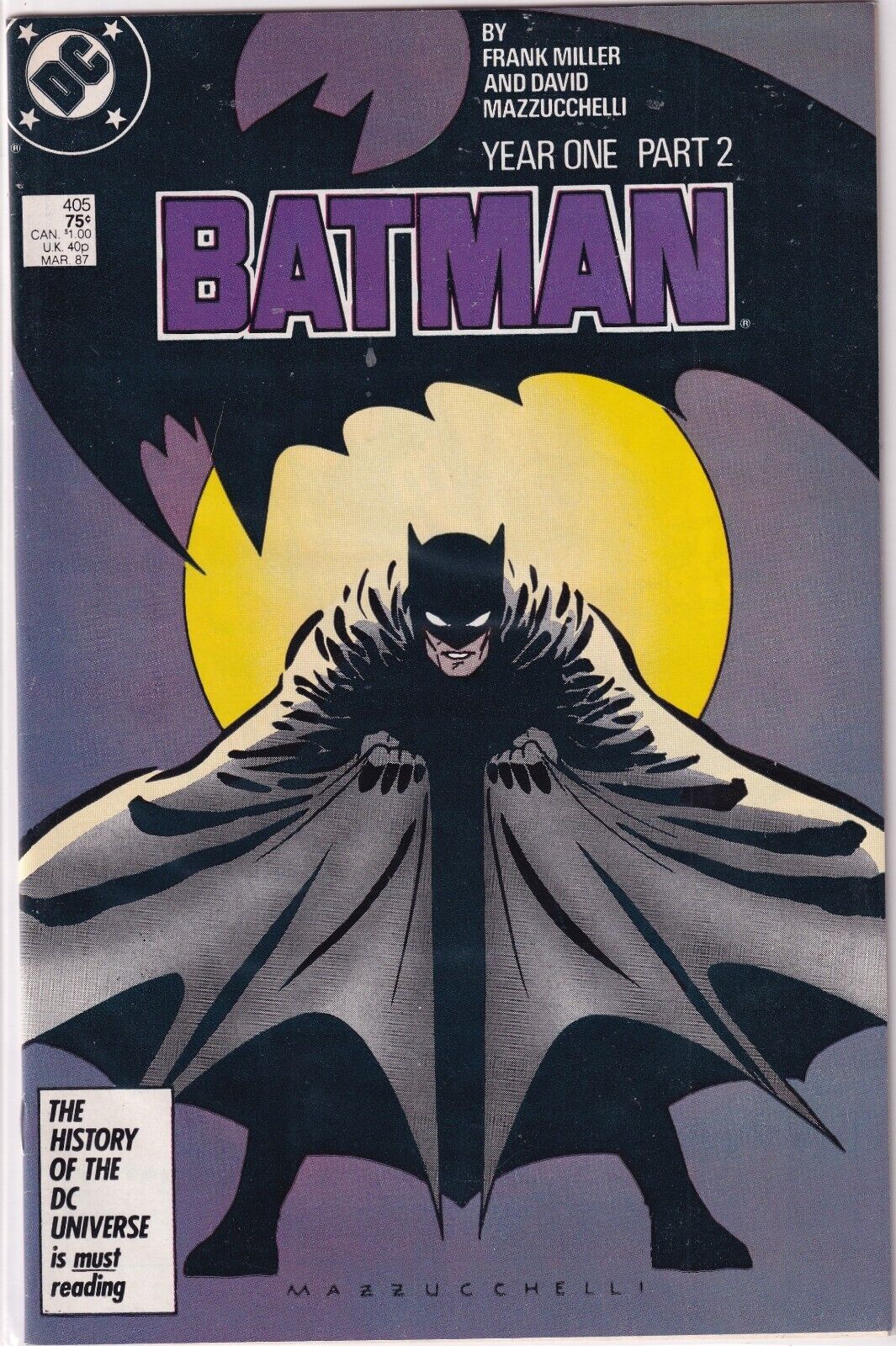 Batman #405 (1987) 1st appearance Carmine Falcone VF/NM DC Comics
