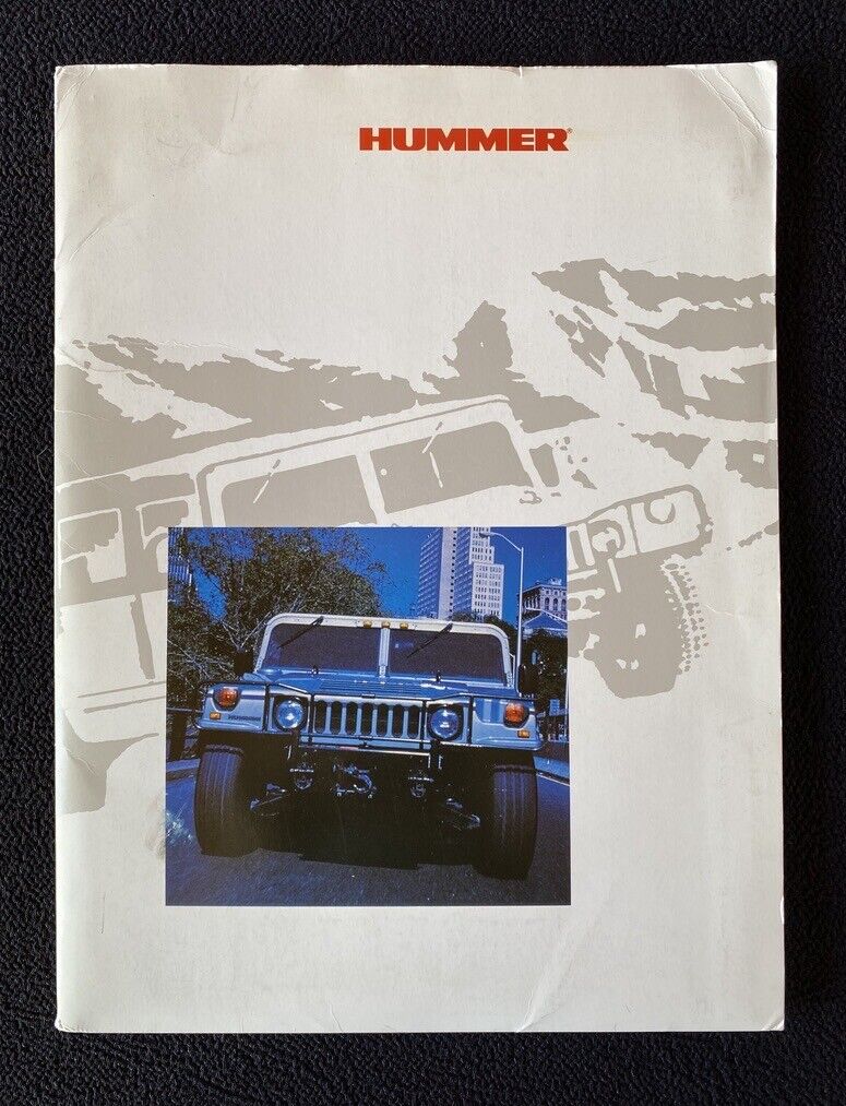 1998 Hummer Pickup Soft Top Hard Top Wagon Press Kit Factory Slides Brochure