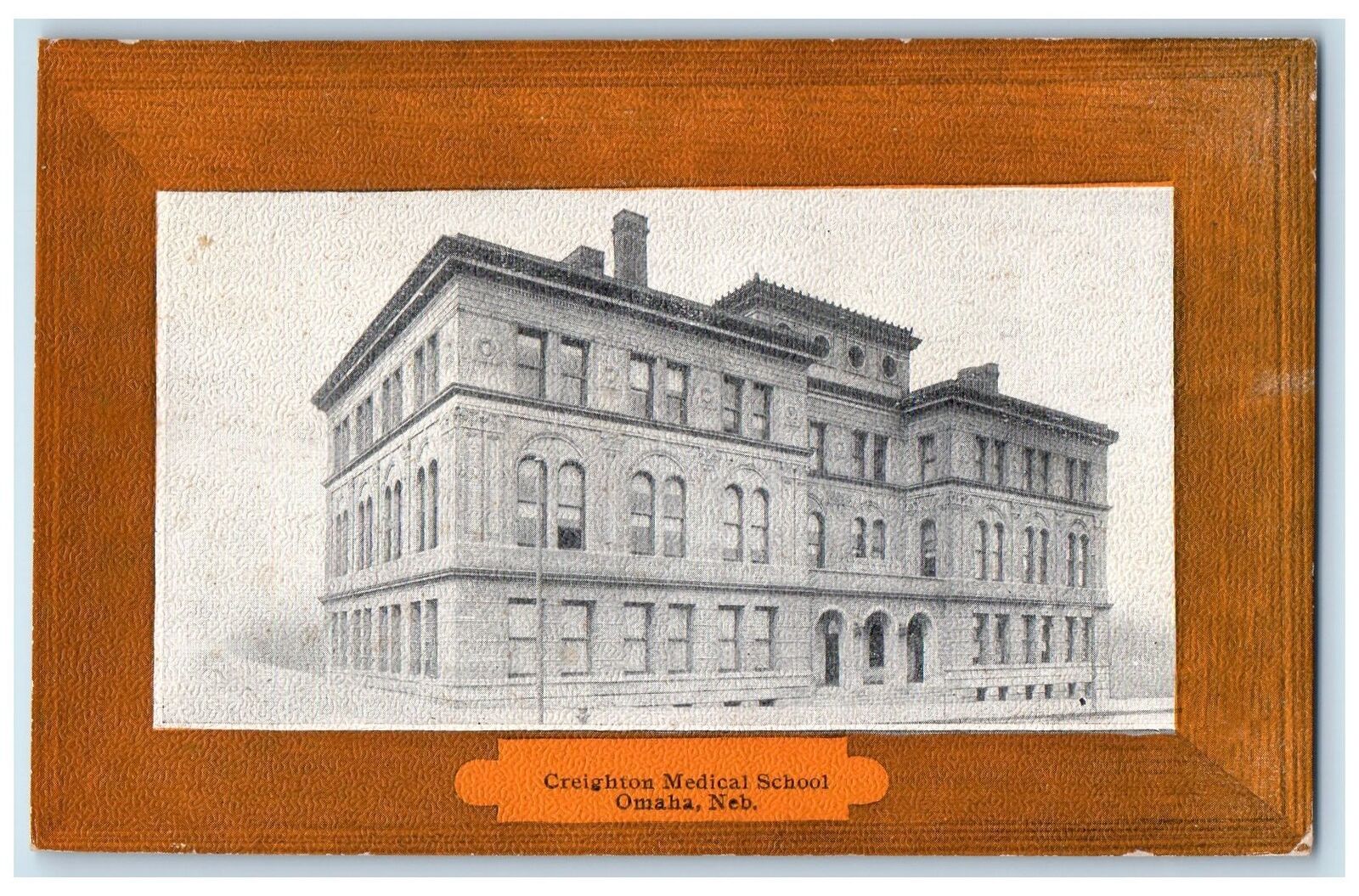 c1910s Creighton Medical School Exterior Omaha Nebraska NE Unposted Postcard