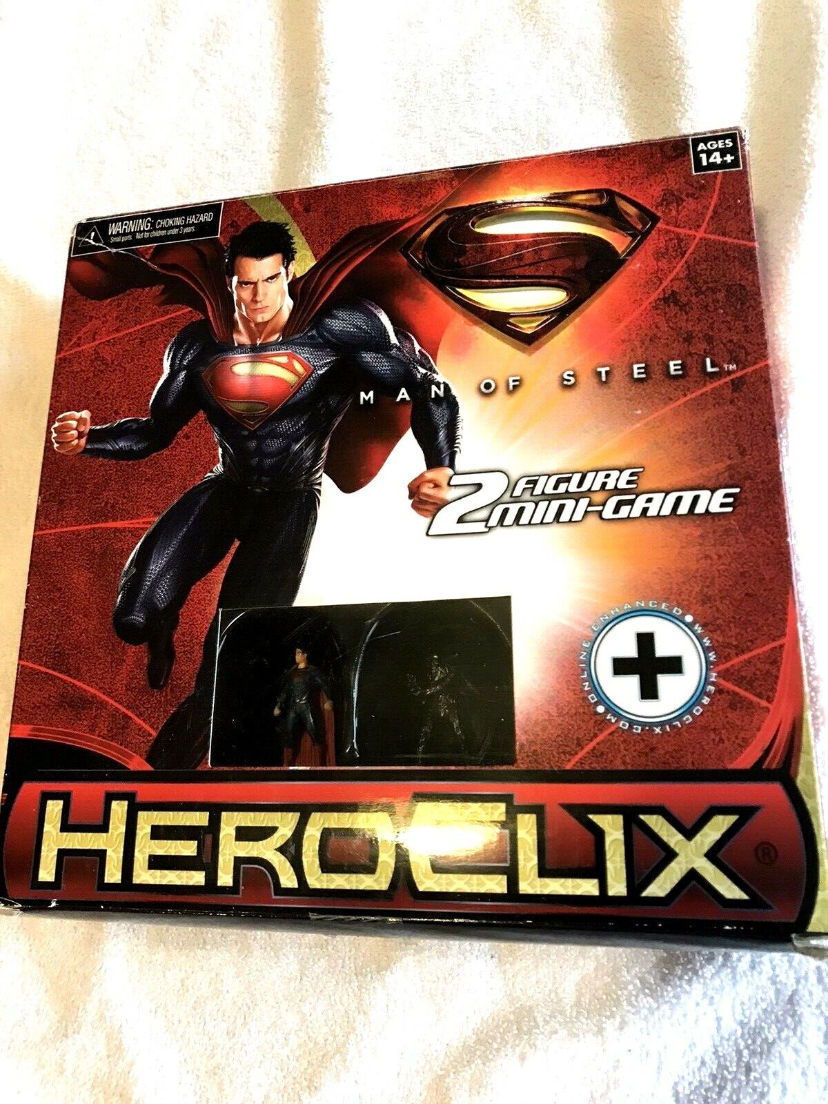SUPERMAN Wizkids Heroclix: MAN OF STEEL 2 Figure Mini-Game-New (2013) UNUSED