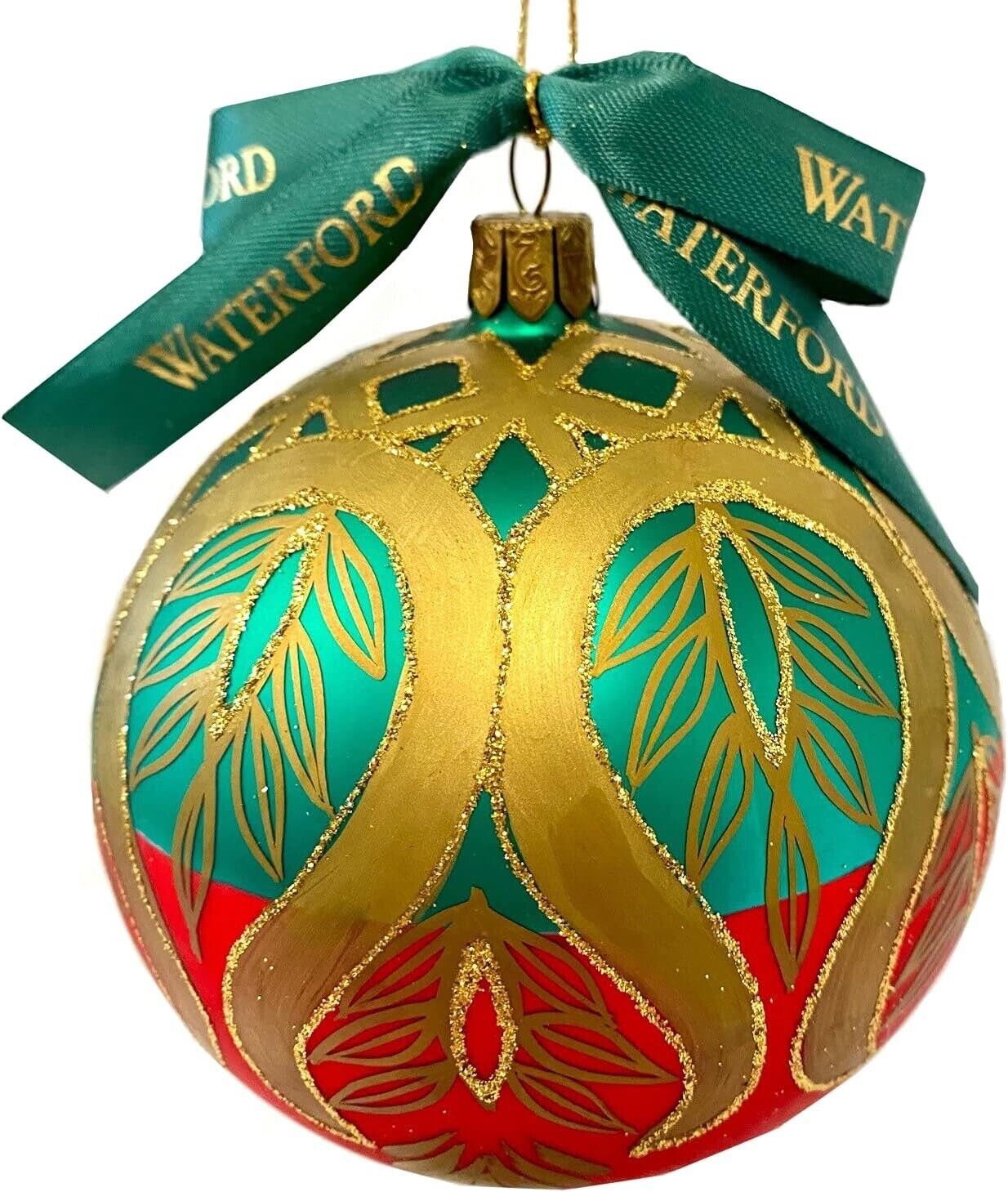 Waterford Holiday Heirlooms Peacock Ball Christmas Ornament w/ Original Box 1997