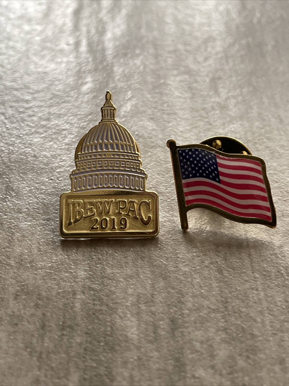 IBEW PAC 2019 Lapel Pin + American Flag for Sale Celebrity Cars Blog