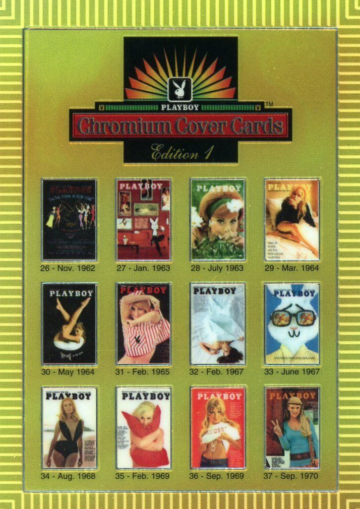 1995 Playboy Chromium Cover Card - #50 - Checklist #2