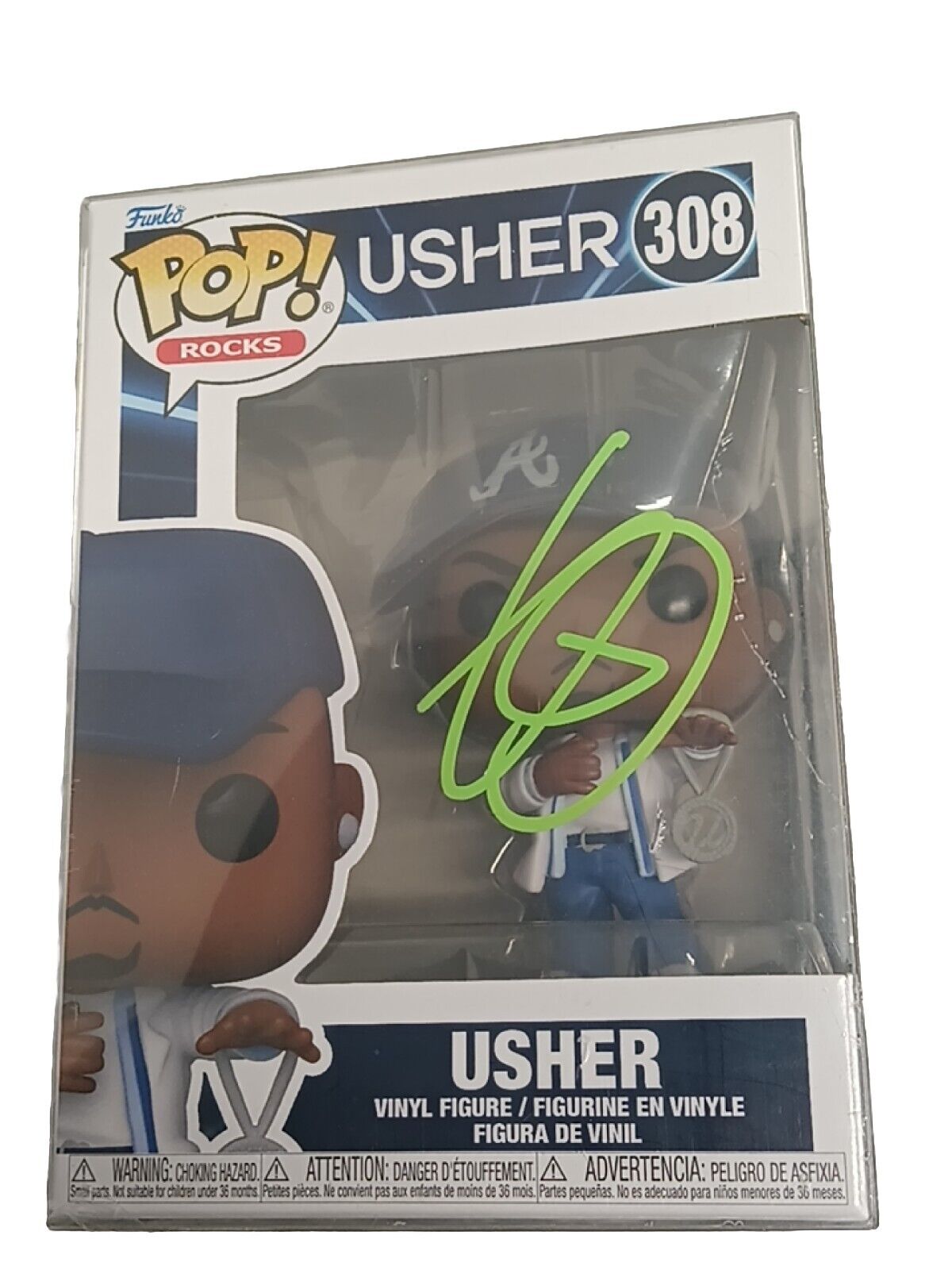 Funko Pop Vinyl: Usher #308 signed by usher with COA