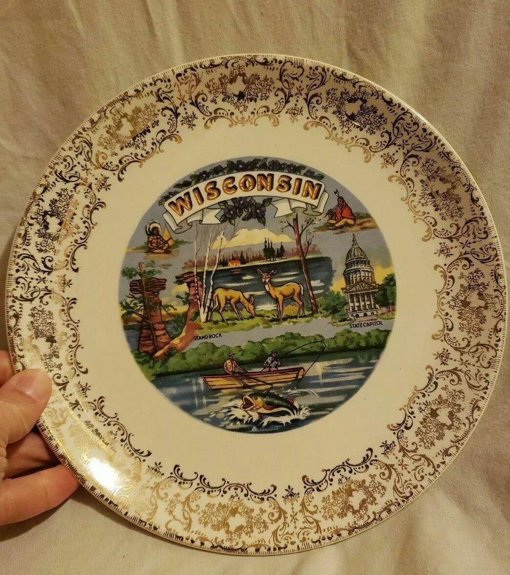 Vintage Wisconsin State Collector Plate for Sale Celebrity Cars Blog