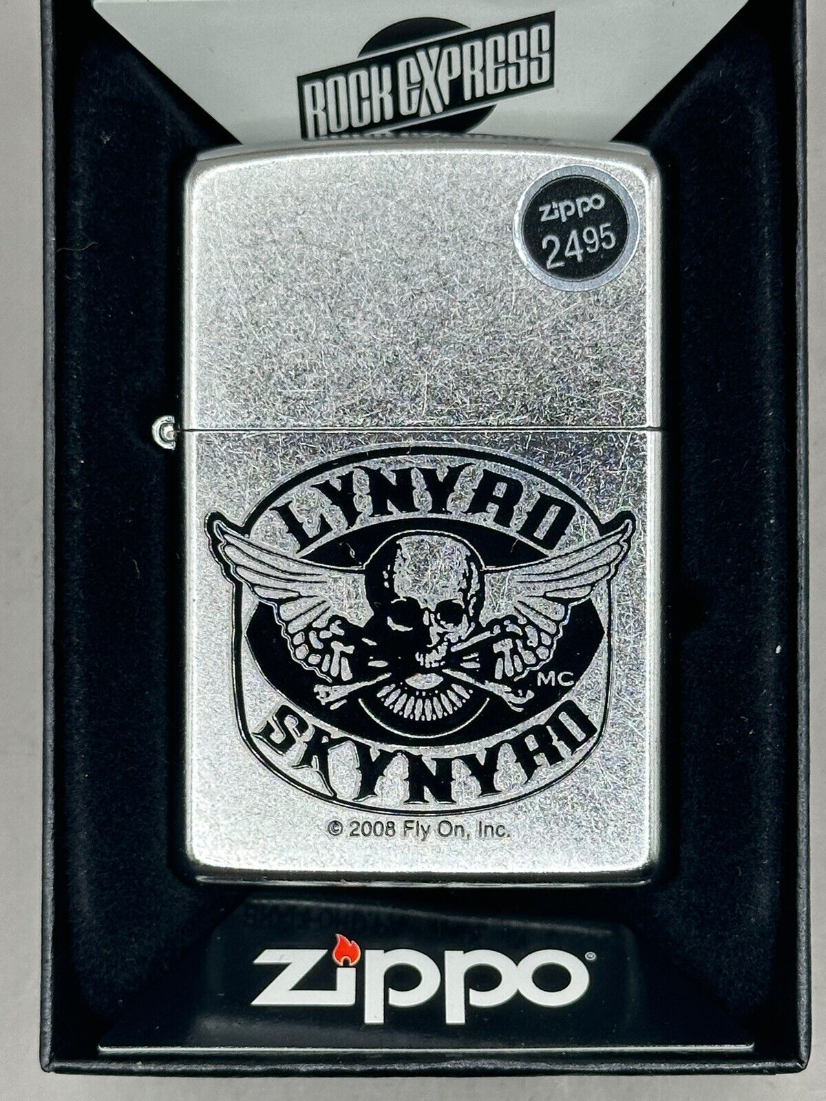 Lynyrd Skynyrd Logo Zippo Lighter 24568 New In The Box Never Struck 2009 Vintage