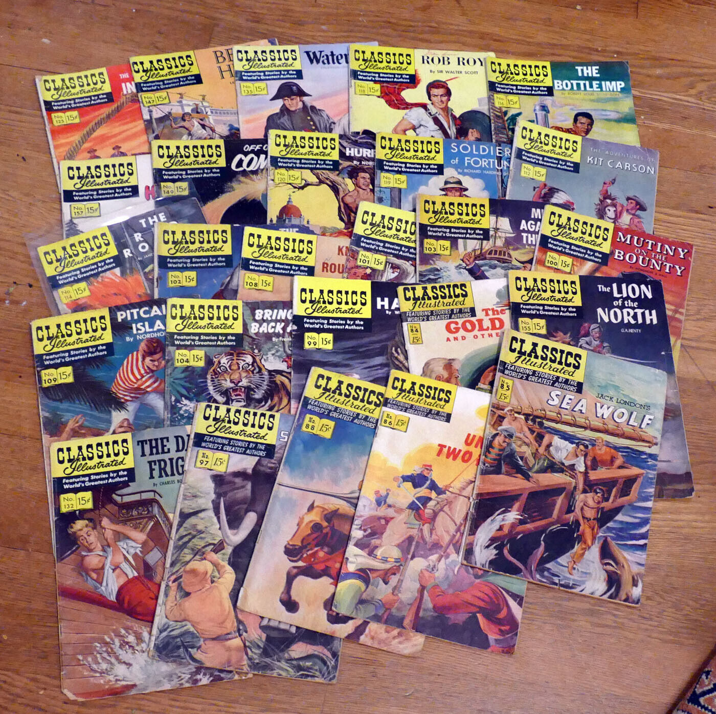 Classics Illustrated -- lot of 15 VG comics  