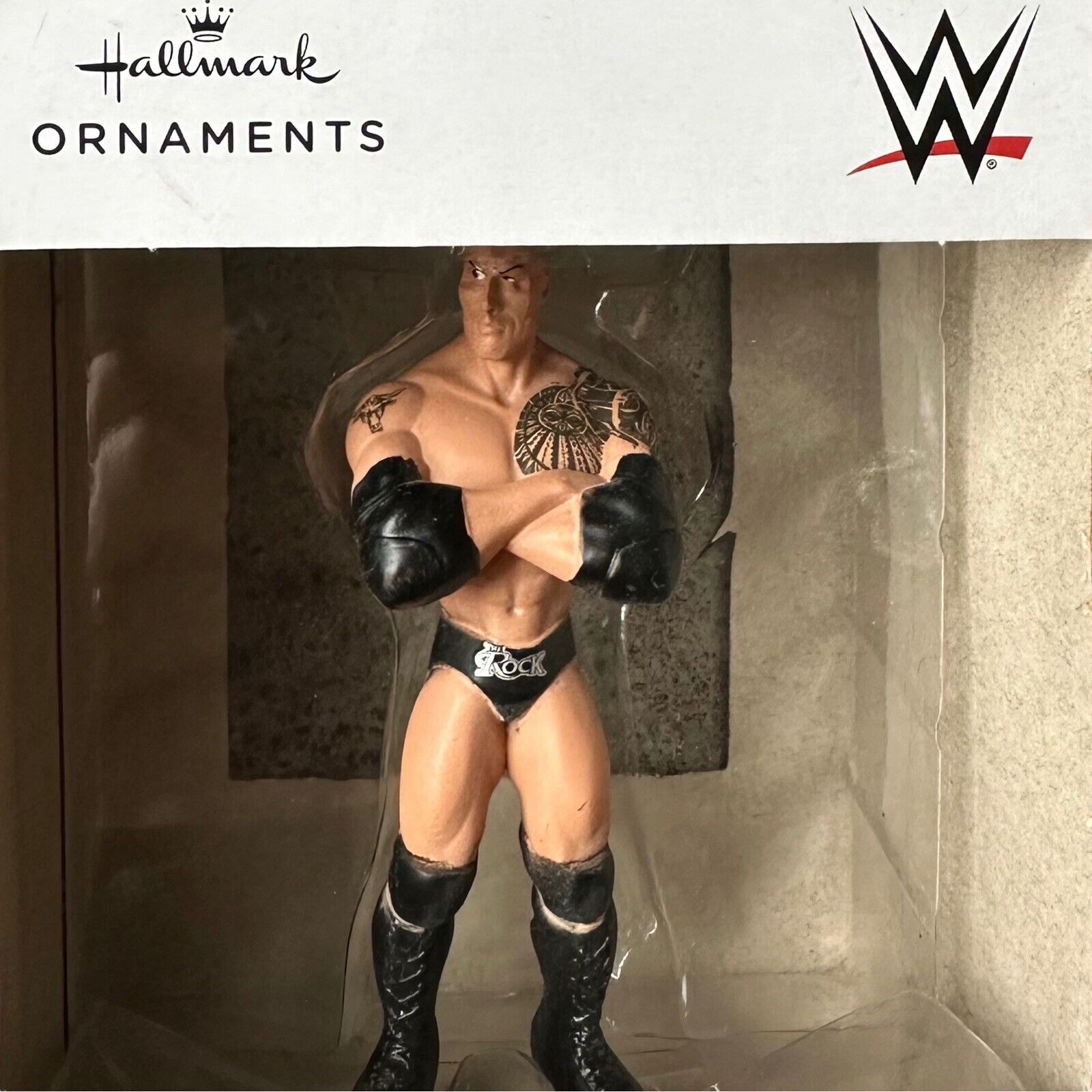 Hallmark Christmas Ornament WWE Wrestle 2021 Dwayne The Rock Johnson New In Box
