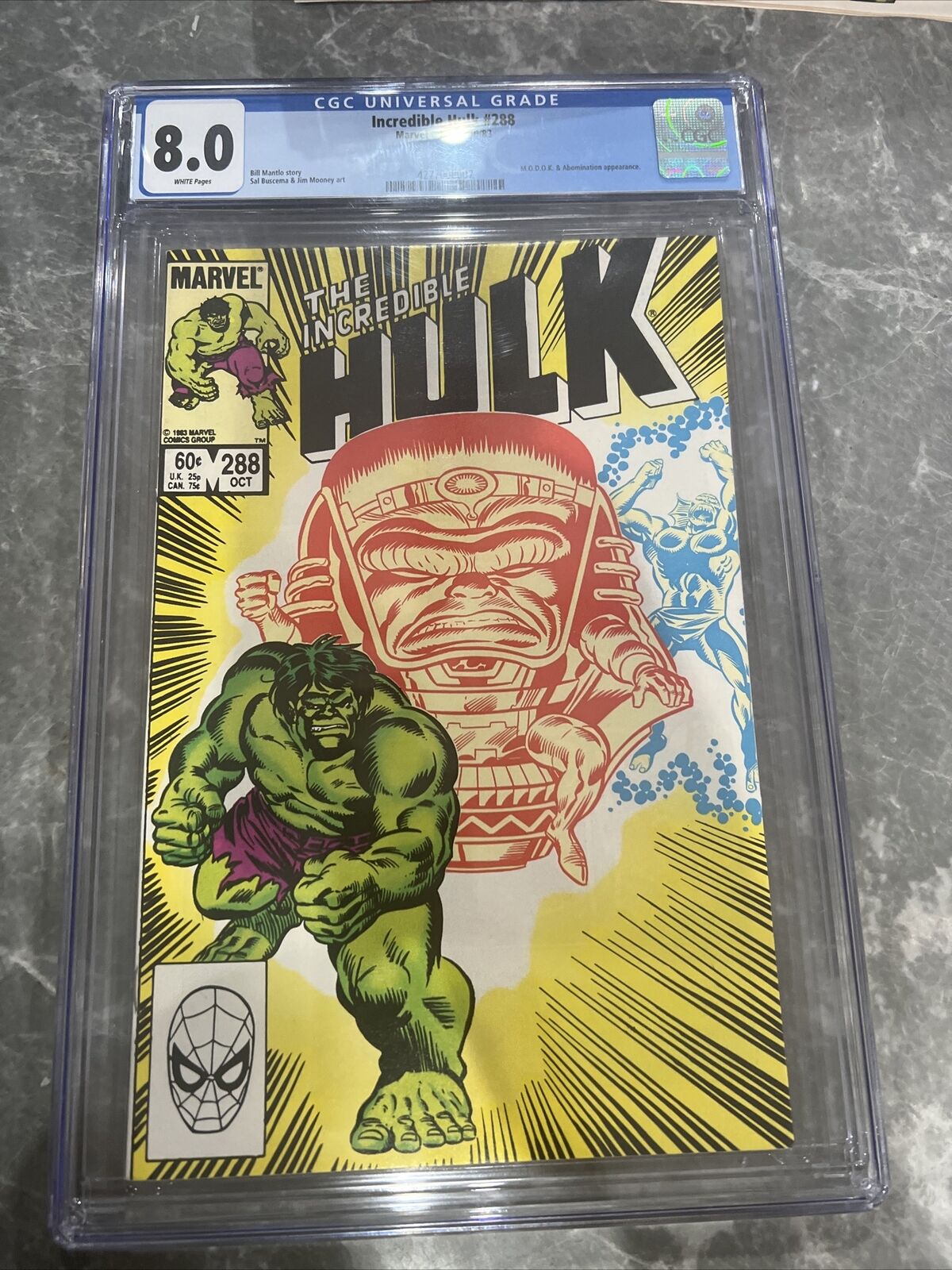 Incredible Hulk #288 CGC 8.0 1983