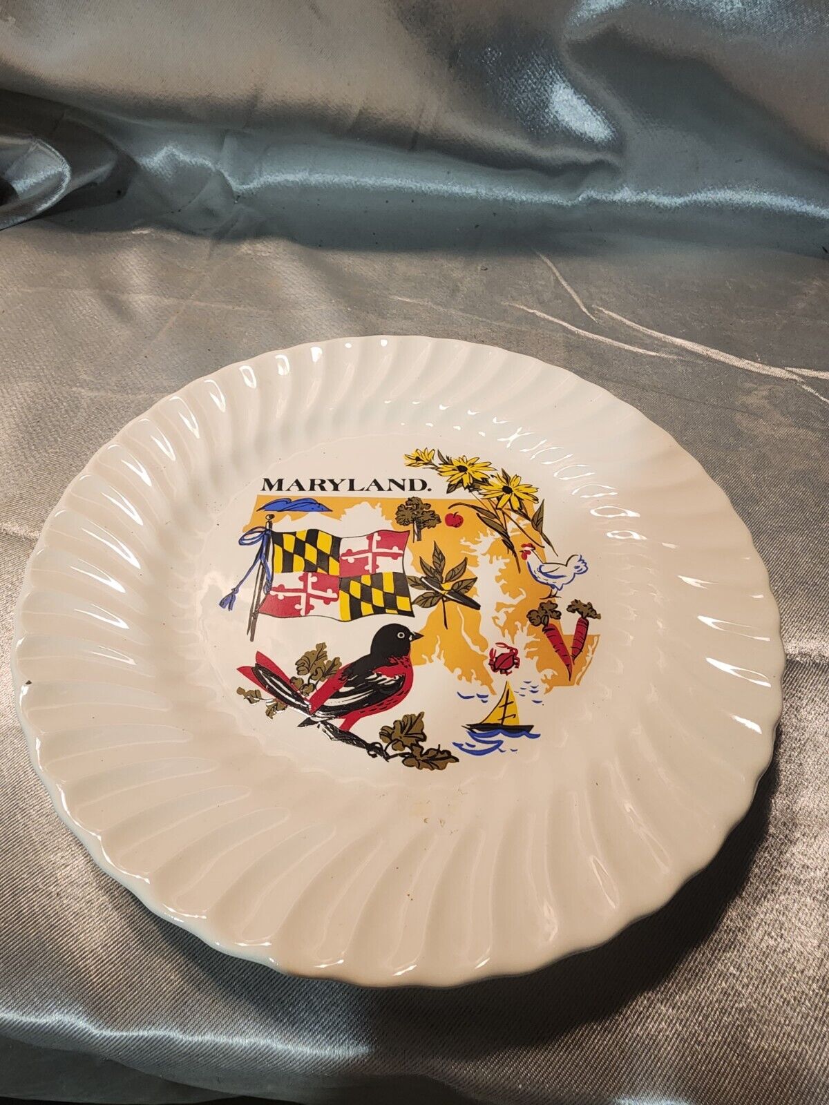 Vintage Maryland Decorative Plate