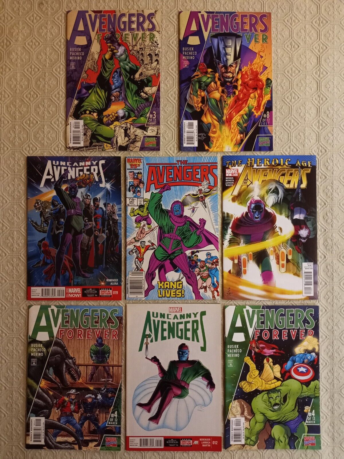 Avengers 267 Newsstand Variant Kang The Conqueror lot of 7 Marvel Comics MCU