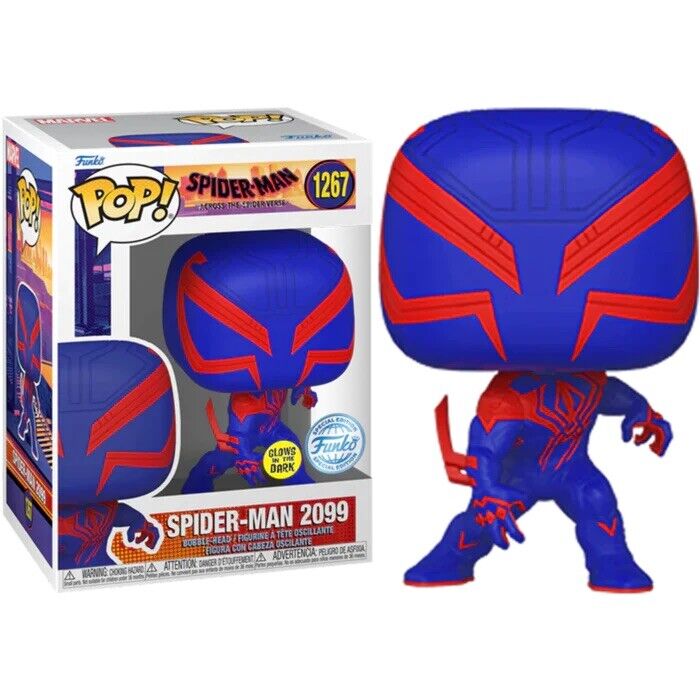 Funko POP Spider-Man 2099 Spider-Man Across the Spiderverse #1267 GITD [EE]