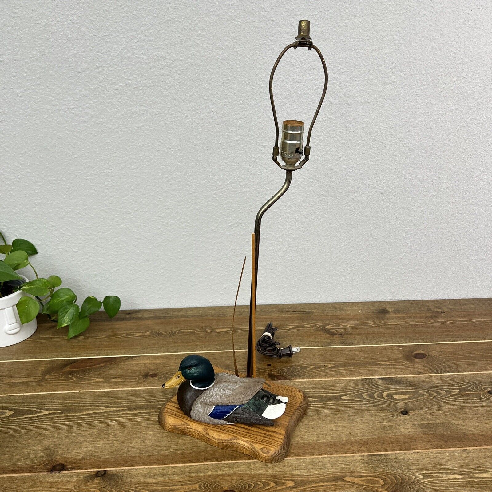 Vintage Lamp - Jennings Decoy Mallard Duck Drake Made In USA