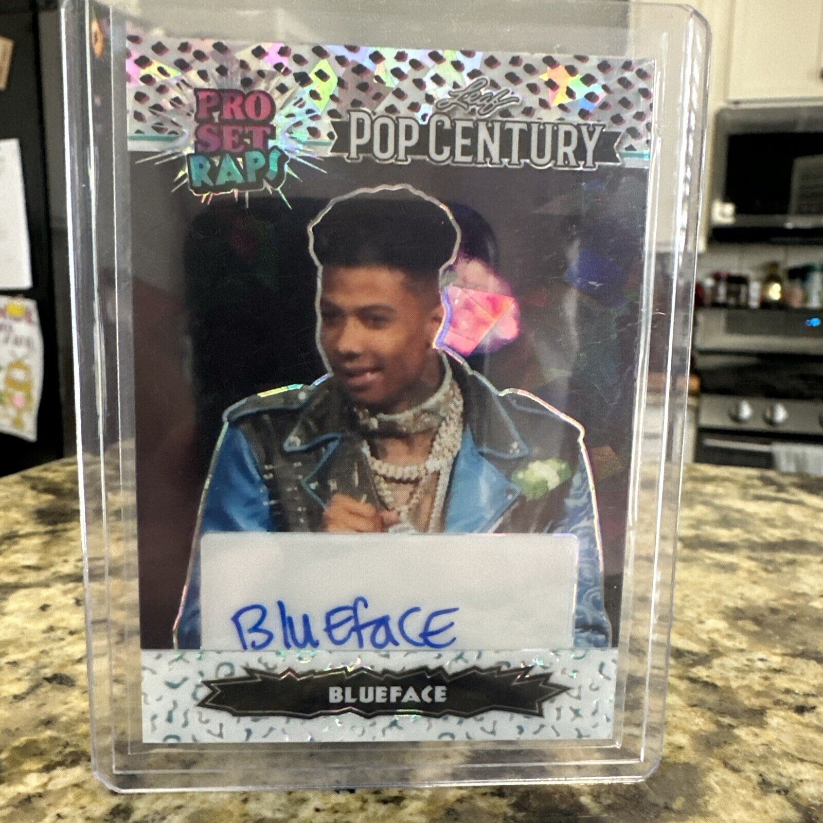 2023 Leaf Pop Century Blueface Pro Set Raps # 11/25 White Auto Autograph Card
