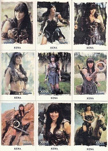 Xena Art&Images complete 63 Canvas card base set+ P1 Promo Card~Lucy Lawless+ROC