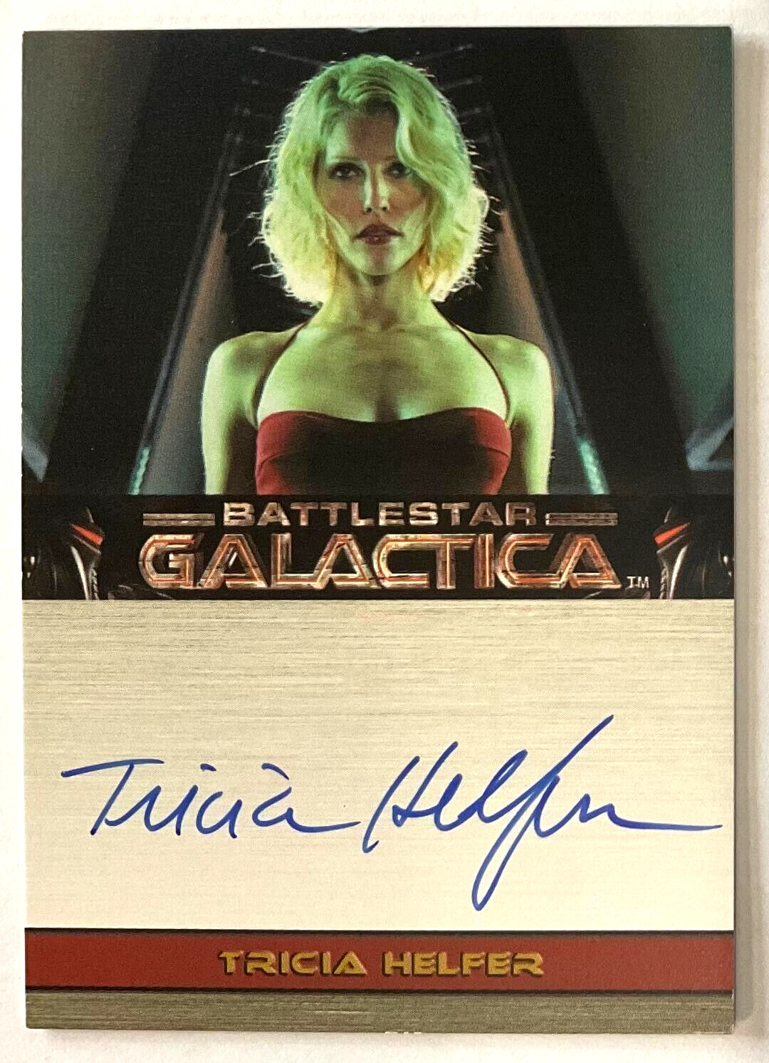 Battlestar Galactica Premiere Edition Autograph Card Tricia Helfer as Number Six