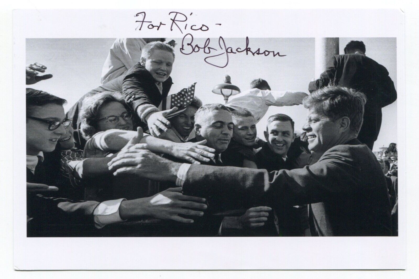 Bob Jackson Signed Photo Autographed Lee Harvey Oswald Jack Ruby Photo JFK