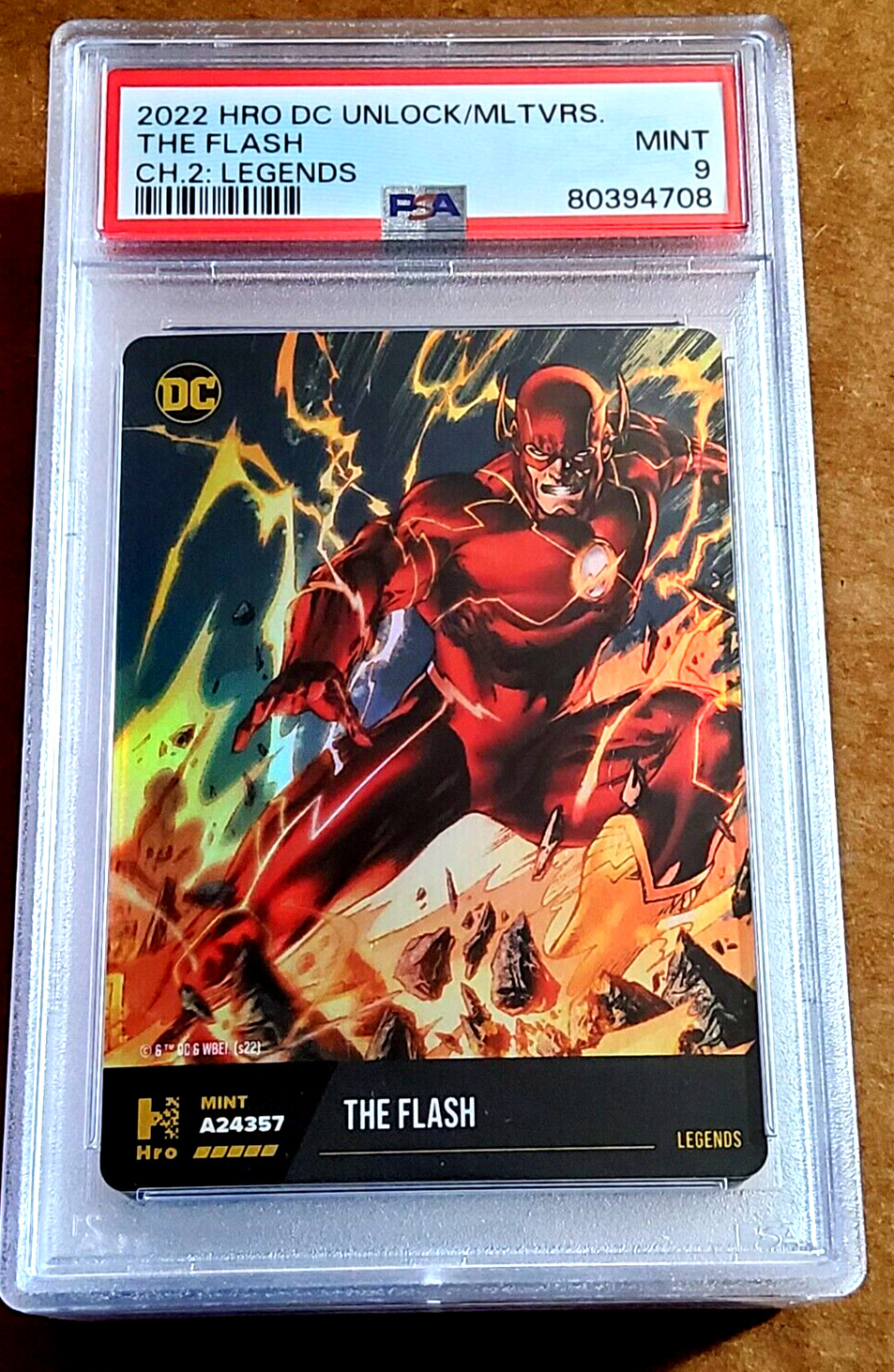 2022 HRO Chapter 2 THE FLASH Legends Holo Physical (Card Only) PSA 9 Mint