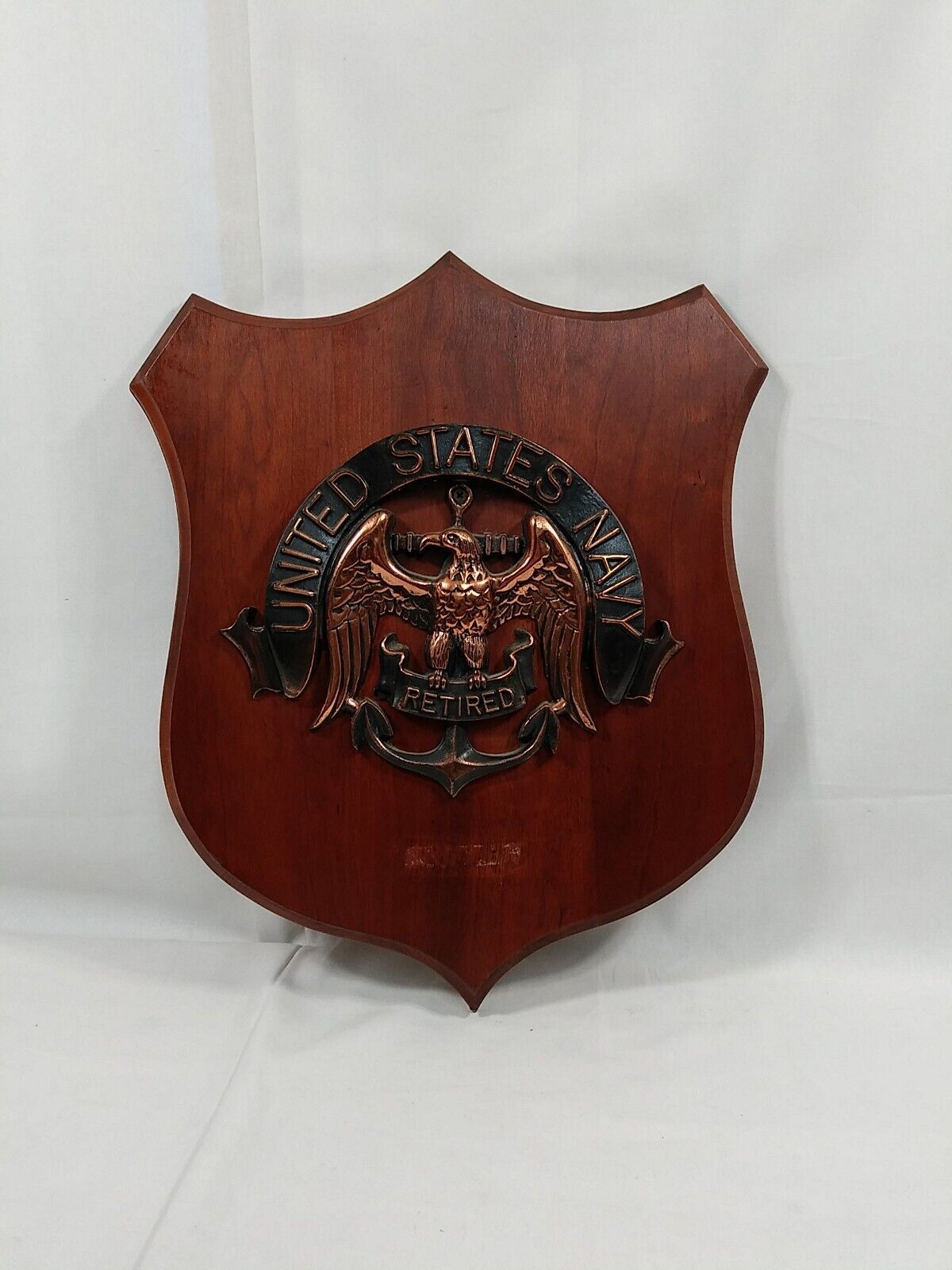 United States Navy Retired Plaque large,approximately 18 by 14 inches 