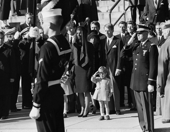 John F. Kennedy Jr. saluting deceased father President JFK Funeral 8x 10 Photo 7